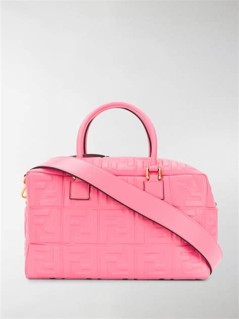 fendi hot pink bag|fendi pink leather boston bag.